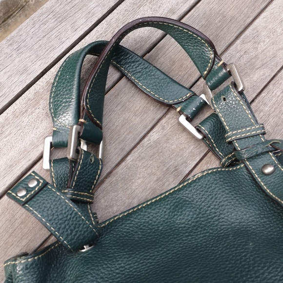 Rabeanco green leather bag - Picture 3 of 15